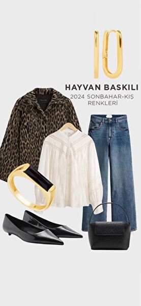 Sezonun En Trend Deseni Leopar ile Altın Takıları Nasıl Kombinleyebiliriz?