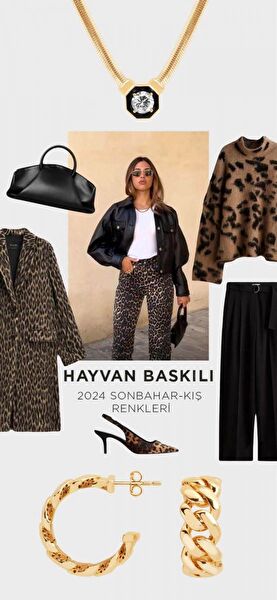 Sezonun En Trend Deseni Leopar ile Altın Takıları Nasıl Kombinleyebiliriz?